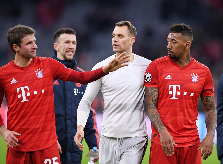 Erfahrung satt: Thomas Müller, Ivan Perisic, Manuel Neuer und Jérôme Boateng (v.l.). 