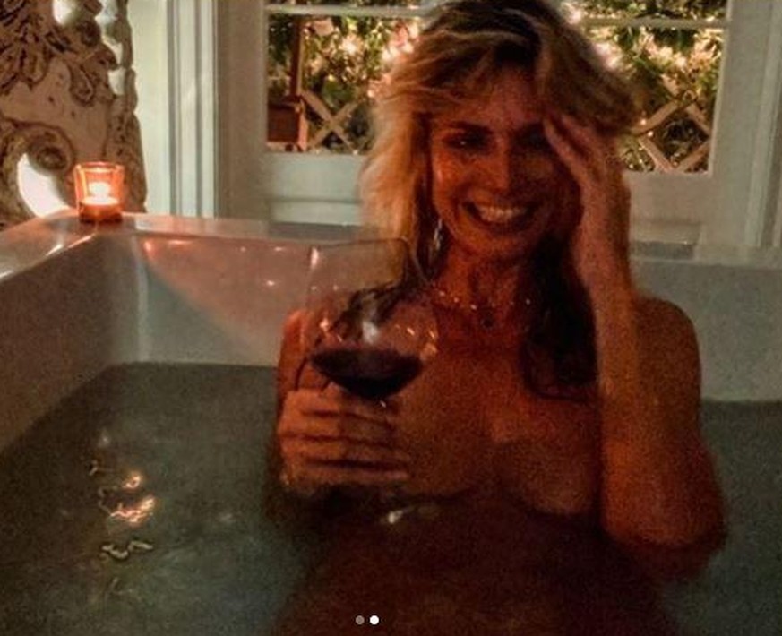 Heidi Klum: Nun teilte sie einen Schnappschuss aus der Badewanne.