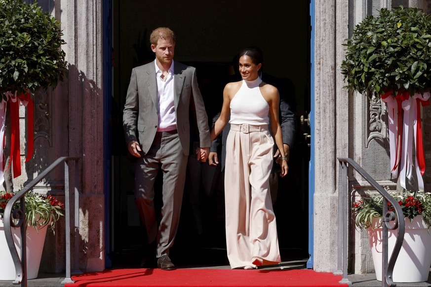 Prinz Harry und Herzogin Meghan bei ihrem Besuch anl