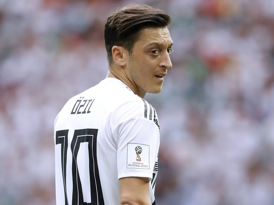 OEZIL Mesut Team Deutschland Spiel Gruppe F Deutschland - Mexico 0 : 1 im Luzhniki Stadion in Moskau am 17.Juni 2018 *** OEZIL Mesut Team Germany match Group F Germany Mexico 0 1 at Luzhniki Stadium i ...