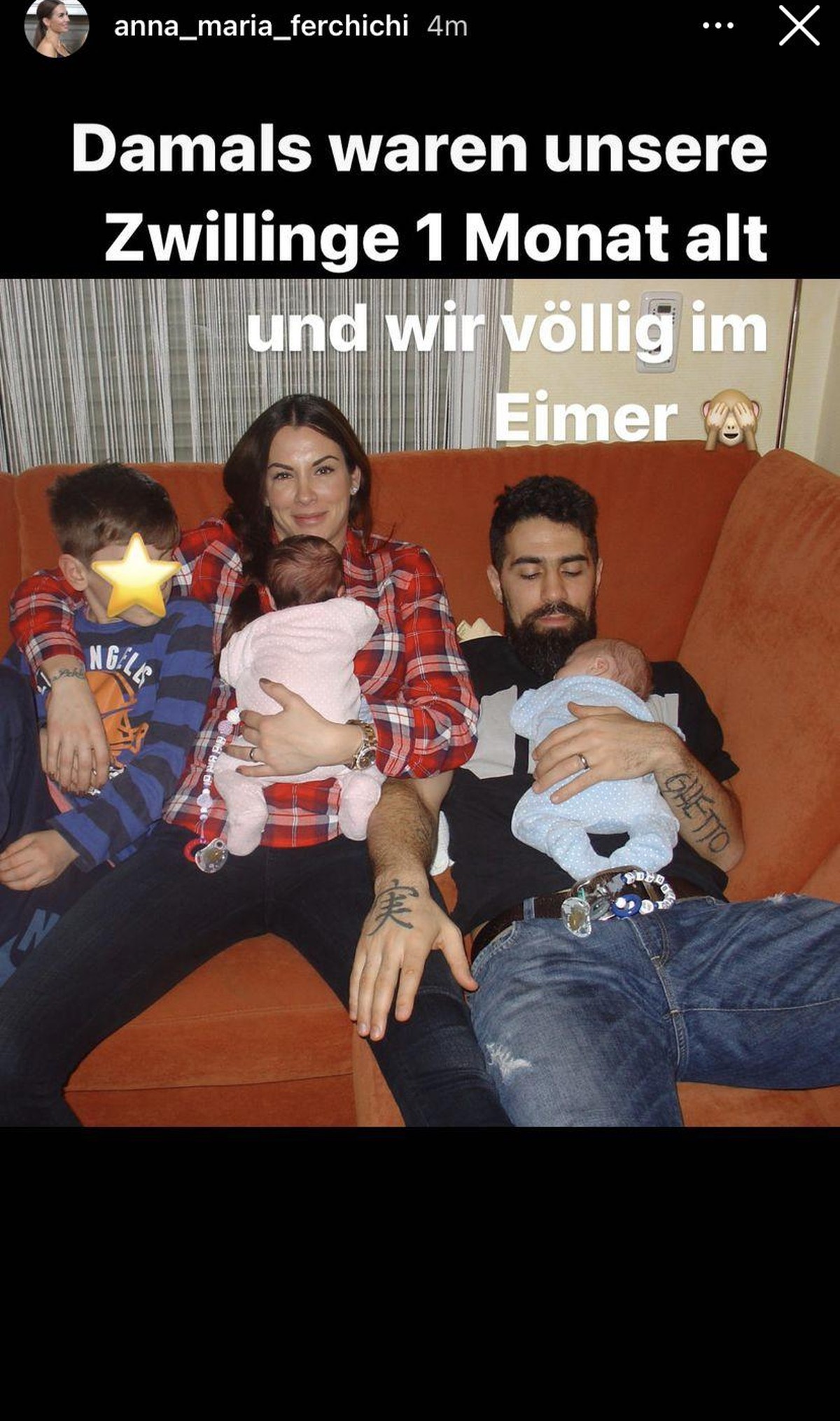 Diese Aufnahme von Anna-Maria Ferchichi und ihren Kids stammt aus dem Jahr 2013.
