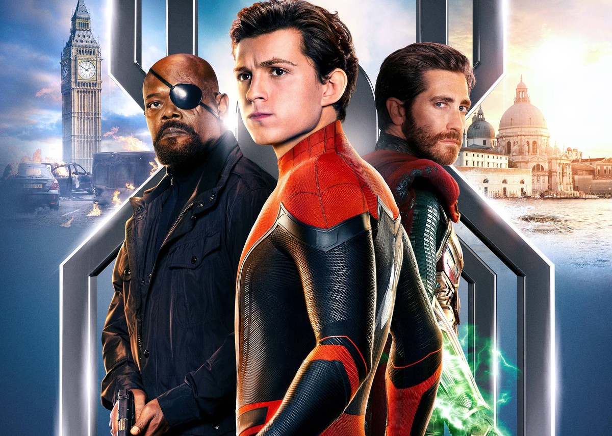 SPIDER-MAN: FAR FROM HOME 2019 de Jon Watts teaser russe Tom Holland. super heros; super hero; spiderman; spider-man; spider man d apres la bande dessinee de Steve Ditko et Stan Lee based on the Marve ...