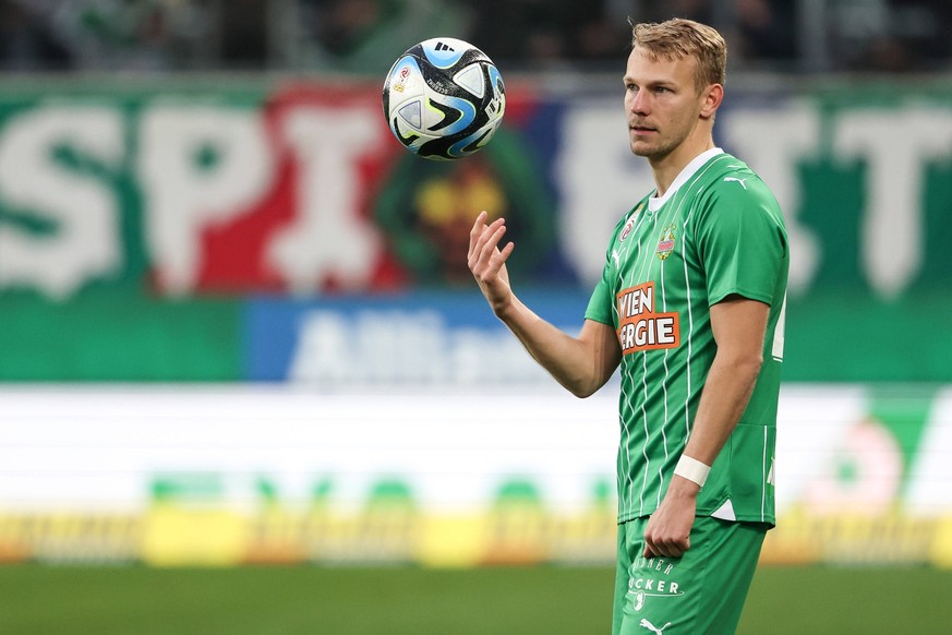 SOCCER - BL, Rapid vs RBS VIENNA,AUSTRIA,09.DEC.23 - SOCCER - ADMIRAL Bundesliga, SK Rapid Wien vs Red Bull Salzburg. Image shows Marco Gruell Rapid. PUBLICATIONxNOTxINxAUTxSUIxSWE GEPAxpictures/xArmi ...