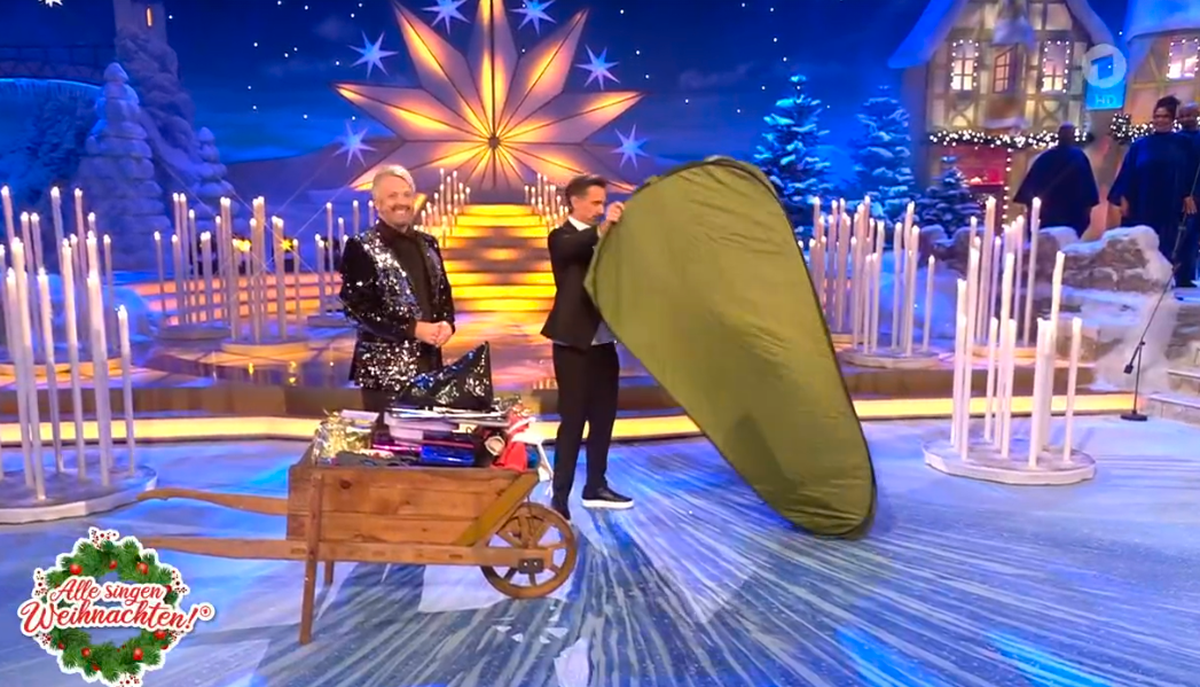 Florian Silbereisen holt sich "Last-Minute-Geschenktipps" von Schlagersänger Ross Antony.