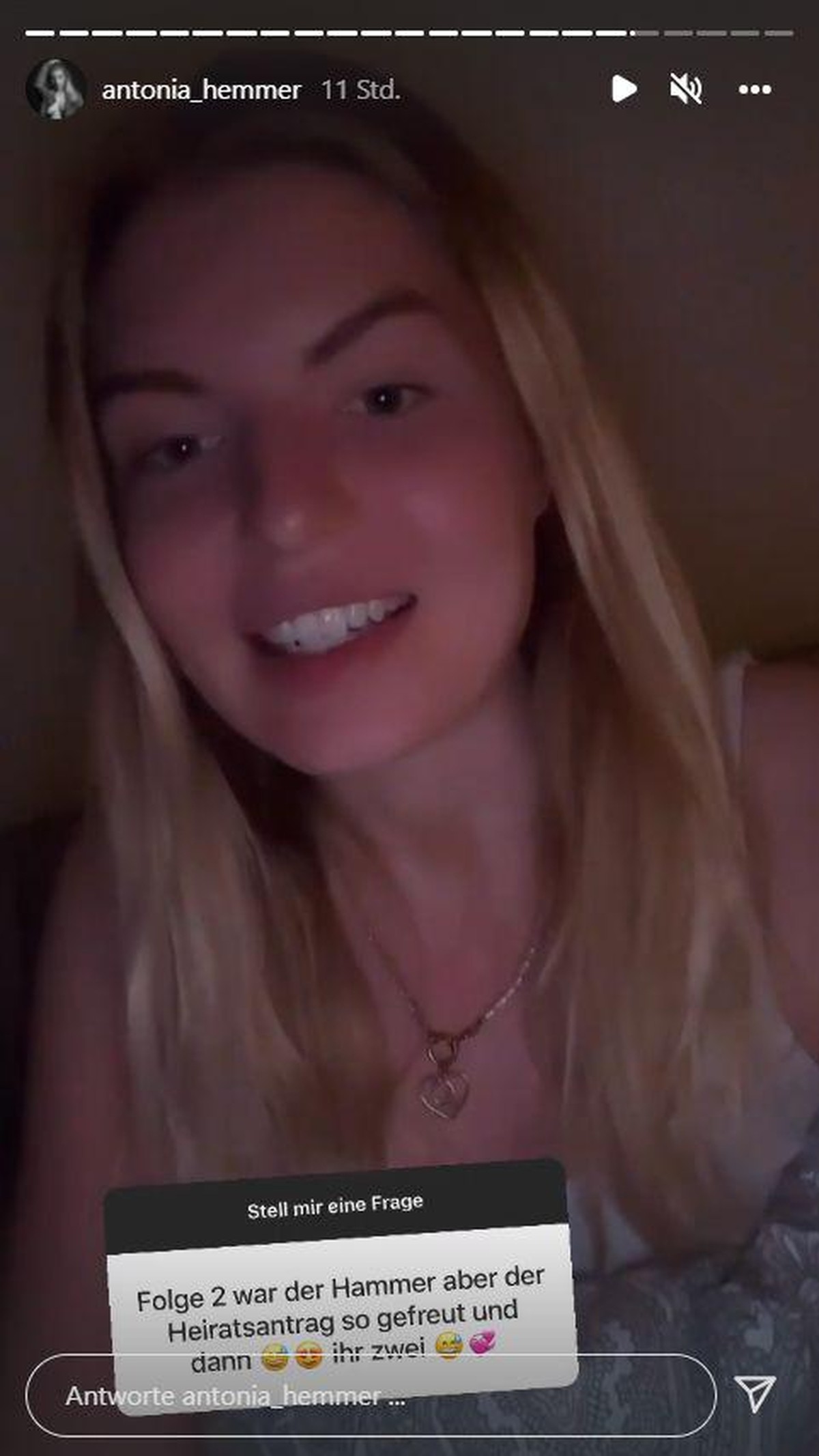 Antonia spricht über den Prank mit Patrick bei der "#CoupleChallenge".