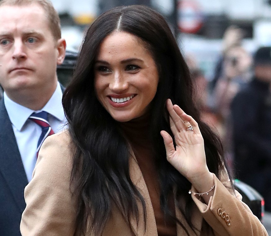 LONDON, ENGLAND - JANUARY 07: Prince Harry, Duke of Sussex and Meghan, Duchess of Sussex arrive at Canada House on January 07, 2020 in London, England. (Photo by Chris Jackson/Getty Images)