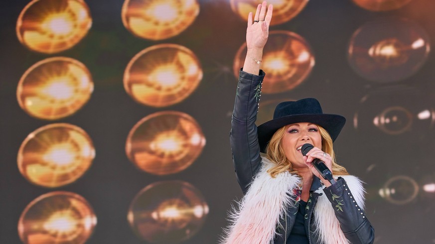 Auftritt von Saengerin Helene FISCHER, GER beim legendaeren Top of the Mountain Concert zum Abschluss der Wintersaison in Ischgl , Oesterreich am 30.04.2018