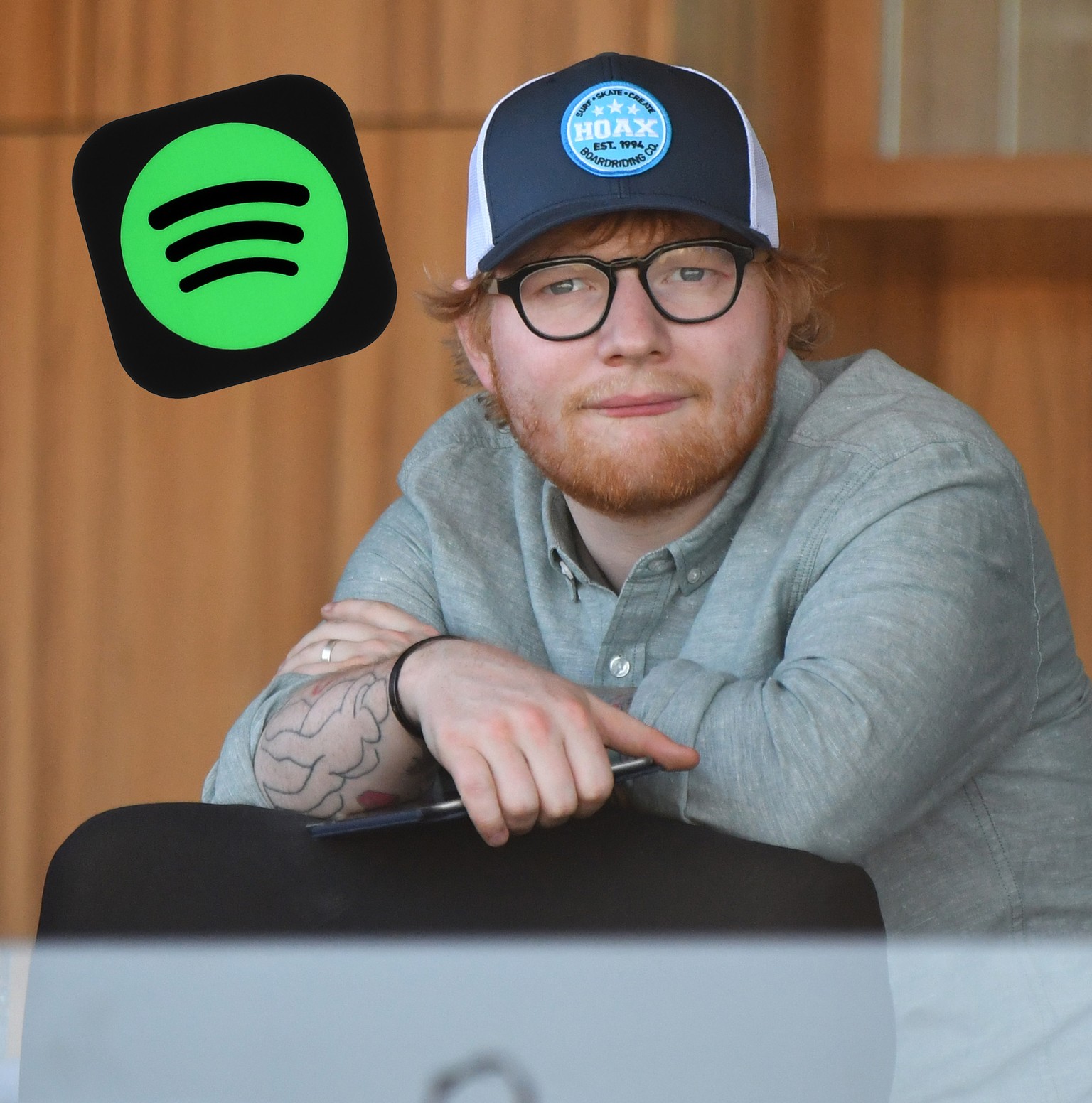 MELBOURNE, AUSTRALIA - MARCH 10: Ed Sheeran is seen during Melbourne Racing at Flemington Racecourse on March 10, 2018 in Melbourne, Australia. (Photo by Vince Caligiuri/Getty Images)