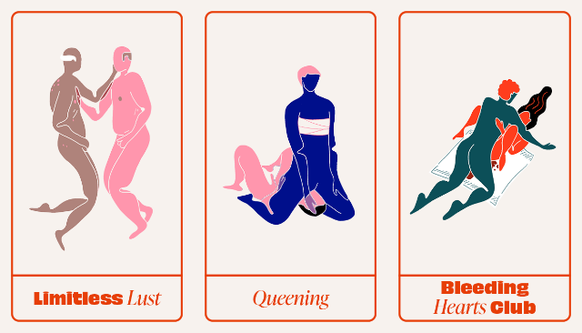 In der Cheex-Kampagne "Positions on Pleasure" werden inklusive Sex-Positionen gezeigt.