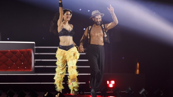 Rebecca Mir und Massimo Sinató bei der "Let's Dance"- Tour 2019.