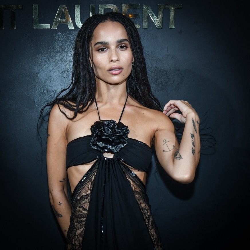 Zoe Kravitz auf der Fashion Week in Paris im September 2019.