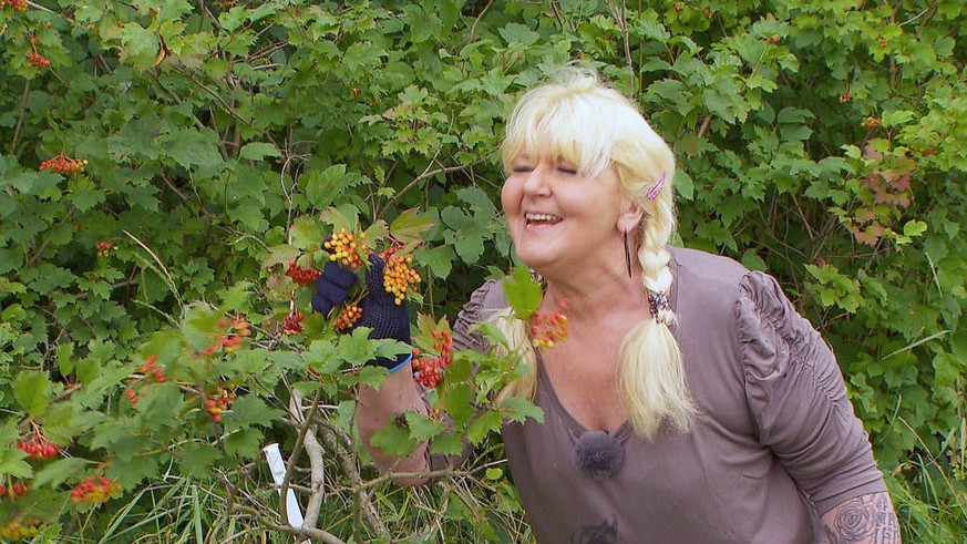 "Bauer sucht Frau"-Kandidatin Maggie mit ihren giftigen Beeren.