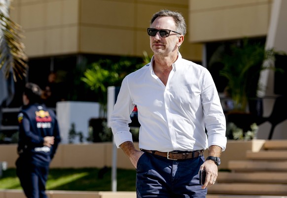 BAHRAIN - Red Bull Racing team principal Christian Horner in the paddock during the second day of testing at the Bahrain International Circuit Sakhir ahead of the start of the Formula 1 season. ANP RE ...