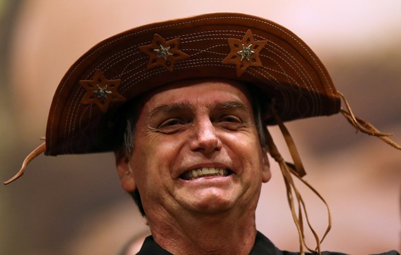 Presidential candidate Jair Bolsonaro is pictured during a news conference in Rio de Janeiro, Brazil October 11, 2018. REUTERS/Ricardo Moraes TPX IMAGES OF THE DAY