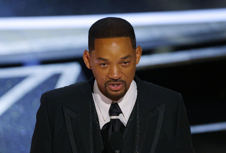 Will Smith wins the Oscar for Best Actor in &quot;King Richard&quot; at the 94th Academy Awards in Hollywood, Los Angeles, California, U.S., March 27, 2022. REUTERS/Brian Snyder