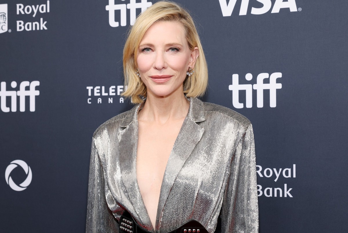 TORONTO, ONTARIO - SEPTEMBER 09: Cate Blanchett attends the premiere of &quot;Rumours&quot; during the 2024 Toronto International Film Festival at Royal Alexandra Theatre on September 09, 2024 in Toro ...