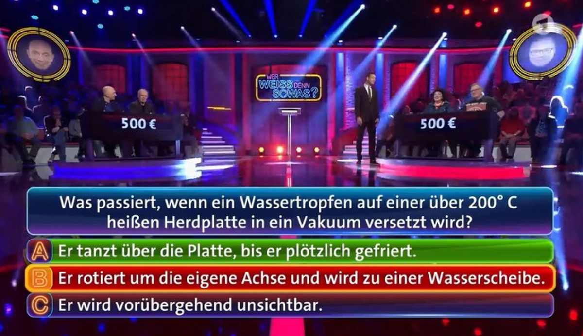 Richtig wäre Antwort A gewesen.
