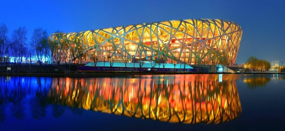 Im Olympiastadion von Peking wird die Eröffnungsfeier der Winterspiele stattfinden.