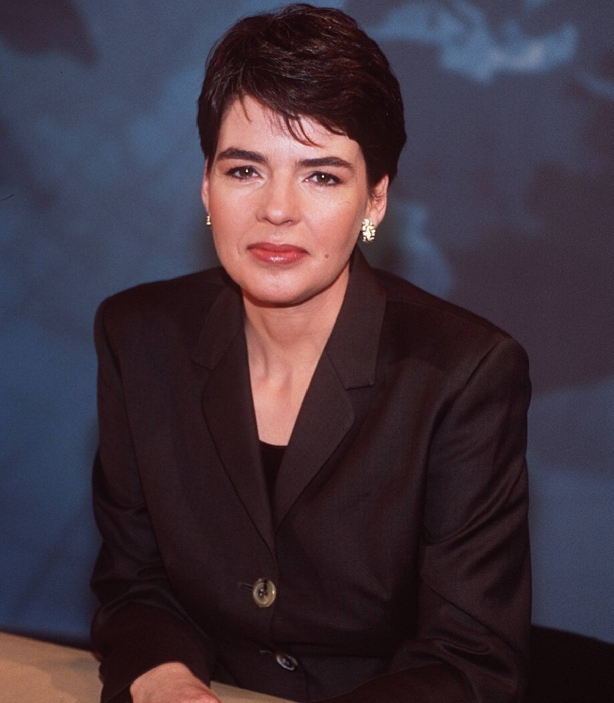 Bildnummer: 56876931 Datum: 01.12.1998 Copyright: imago/teutopress
Susanne Daubner (TV-Moderatorin) 12/98 her Frau TV Fernsehen Moderation Nachrichten News Journalismus dunkelhaarig kurzhaarig seriös  ...