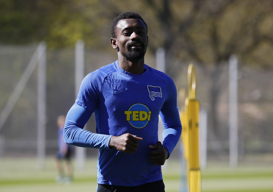 Berlin, Sportpark, GER, 1.FBL, Hertha BSC, Saison 2019/2020, Training, Foto:Salomon Kalou, Mittelfeld *** Berlin, Sportpark, GER, 1 FBL, Hertha BSC, season 2019 2020, training, photo Salomon Kalou, mi ...