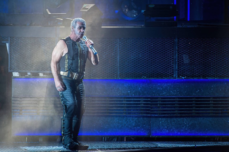 Rammstein Konzert in Aarhus Rammstein live in Aarhus, Denmark Aarhus, Denmark. 22nd, June 2022. The German industrial metal band Rammstein performs a live concert at Ceres Park in Aarhus. Here vocalis ...