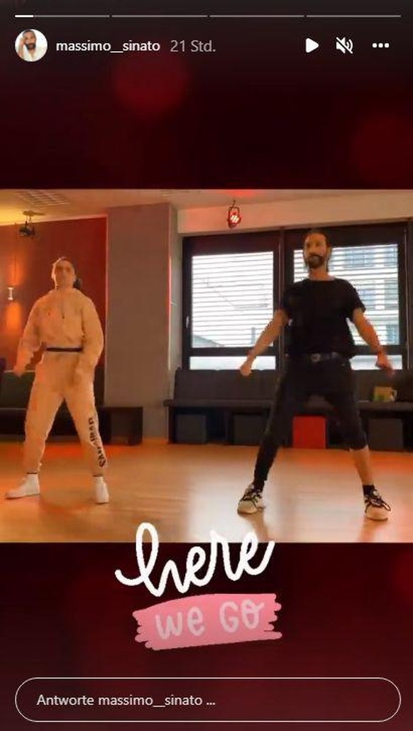 Amira und Massimo beim Training für "Let's Dance".