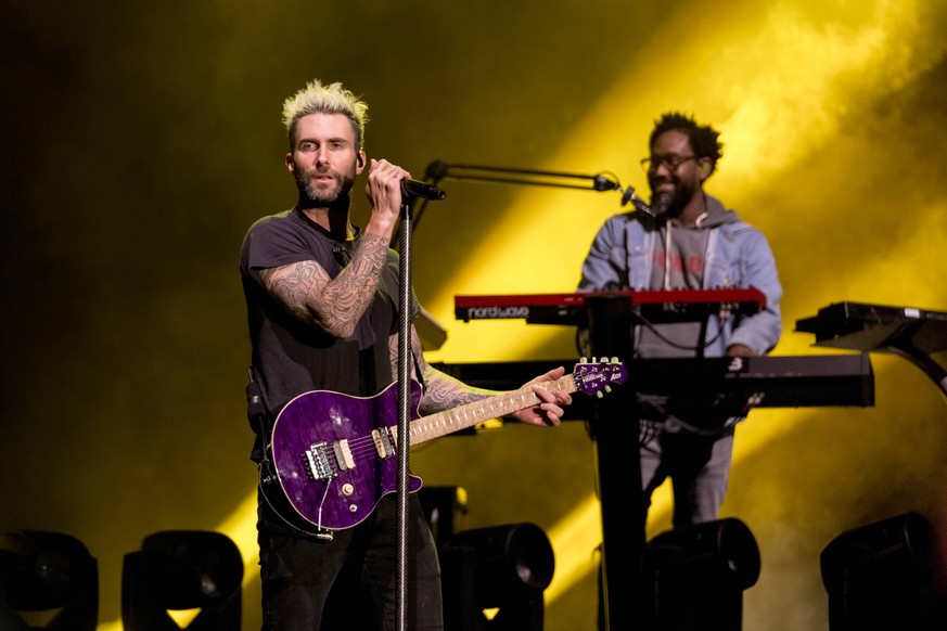 May 26, 2017 - Napa, California, U.S - ADAM LEVINE and PJ MORTON of Maroon 5 during the BottleRock Napa Valley Music Festival in Napa, California Napa U.S. PUBLICATIONxINxGERxSUIxAUTxONLY - ZUMAs135 2 ...