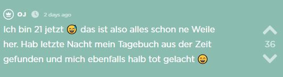 Ob lachen wirklich die richtige Reaktion war? Das kann man durchaus auch anzweifeln.