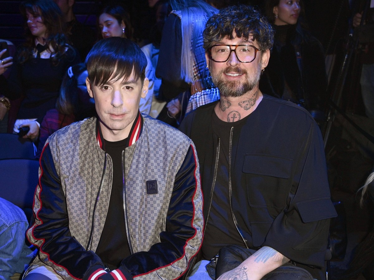 Kilian Kerner und Marcel Ostertag bei der Danny Reinke Fashion Show auf der Berlin Fashion Week A/W 2025 in der Uber Eats Music Hall. Berlin, 31.01.2025 *** Kilian Kerner and Marcel Ostertag at the Da ...