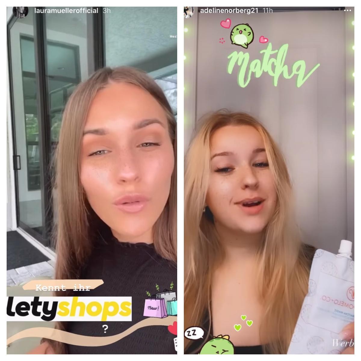 Laura Müller und Adeline Norberg: Die beiden posteten nach längerer Zeit wieder eine Kooperation.