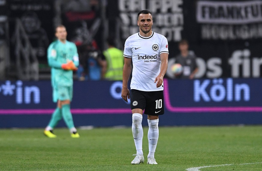War's das? Filip Kostić bei seinem vielleicht letzten Heimspiel für Eintracht Frankfurt am Freitag gegen den FC Bayern.