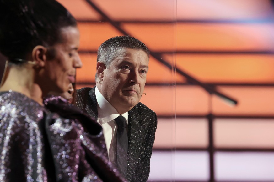 COLOGNE, GERMANY - MARCH 05: Juror Joachim Llambi is seen on stage during the 1st show of the 14th season of the television competition &quot;Let&#039;s Dance&quot; on March 05, 2021 in Cologne, Germa ...