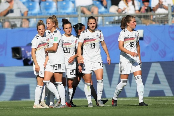 joie but DABRITZ all FOOTBALL : Afrique du Sud vs Allemagne - Coupe du Monde Feminine - Montpellier - 17/06/2019 RichardGosselin/Panoramic PUBLICATIONxNOTxINxFRAxITAxBEL