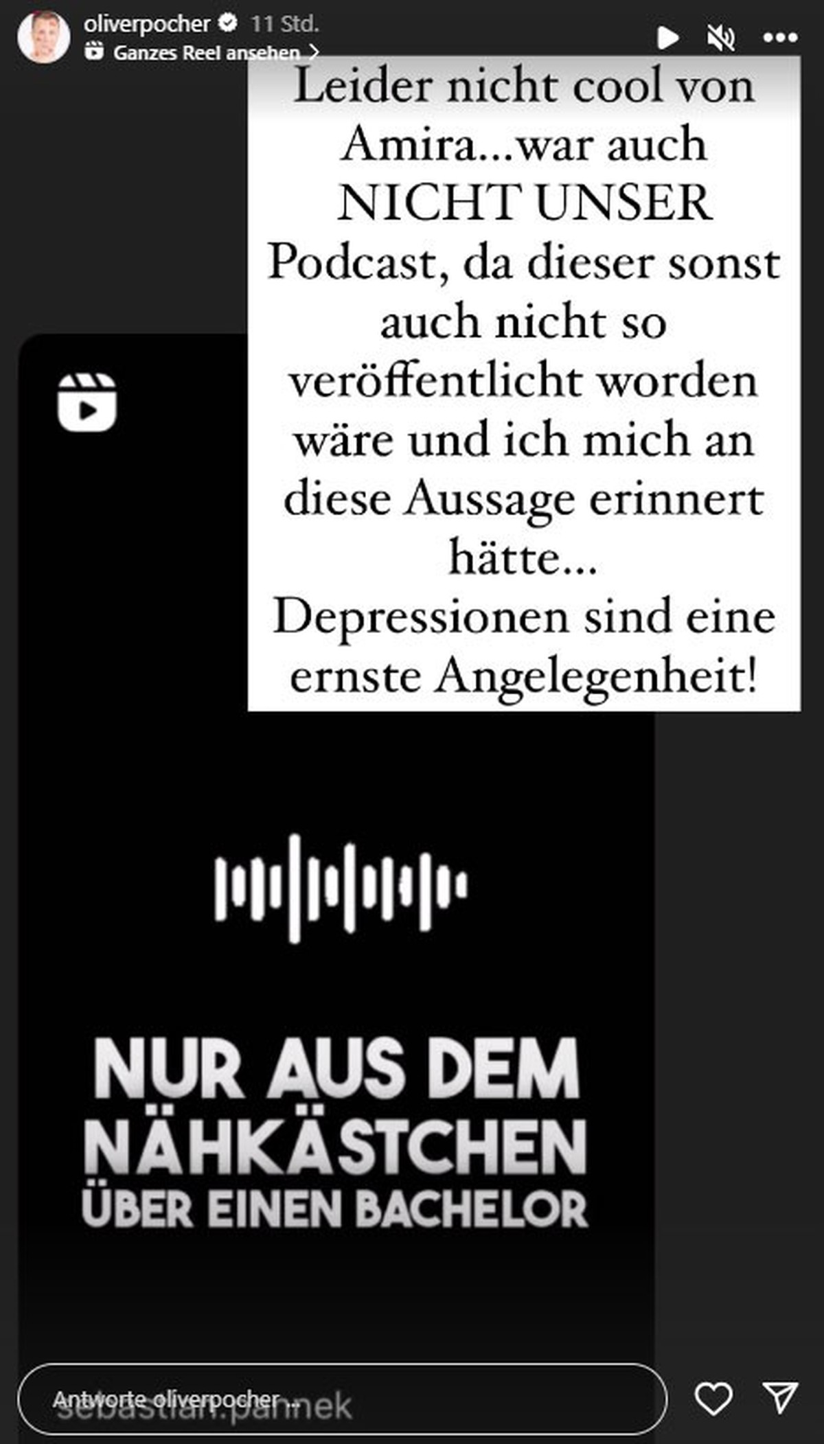 Auch Oliver Pocher sieht die Podcast-Aufnahme kritisch.