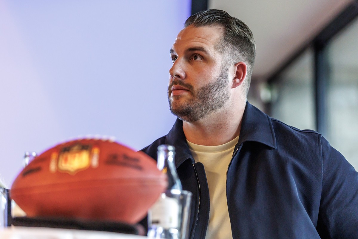 11.12.2024, Berlin: American Football: Profiliga NFL, Medienrunde mit Björn Werner, ehemaliger deutscher American Football Spieler. Foto: Andreas Gora/dpa +++ dpa-Bildfunk +++
