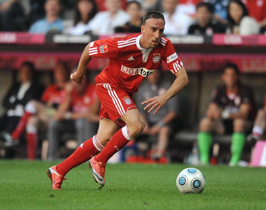 Wirbelte in seiner zweiten Bayern-Saison immer noch grandios: Franck Ribéry traf in 36 Spielen 14 Mal und legte 20 weitere Treffer auf.