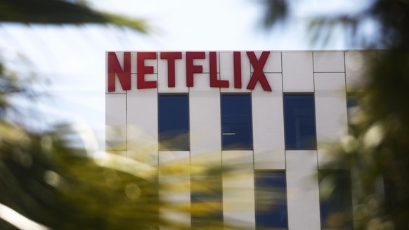 LOS ANGELES, CALIFORNIA - MAY 29: The Netflix logo is displayed at Netflix offices on Sunset Boulevard on May 29, 2019 in Los Angeles, California. Netflix chief content officer Ted Sarandos said the c ...