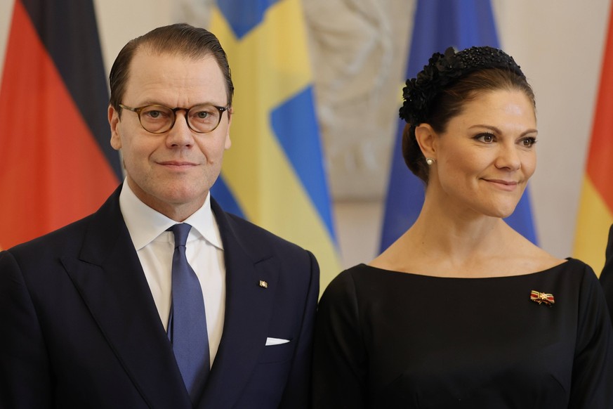 Prinz Daniel und Kronprinzessin Victoria von Schweden, Deutschland, Berlin, Schloss Bellevue, Gespr