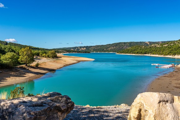 Lac de Sainte-Croix, Gorges du Verdon, Verdon Gorge Provence-Alpes-Cote d&#039;Azur, Provence, France, Europe