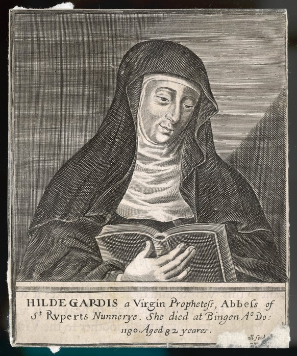 St Hildegard Von Bingen SAINT HILDEGARD VON BINGEN German religious Founder and abbess of convent of Rupertsberg Date: 1098 - 1179 PUBLICATIONxINxGERxSUIxAUTxONLY Copyright: CopyrightxcGeminix2023.xCr ...