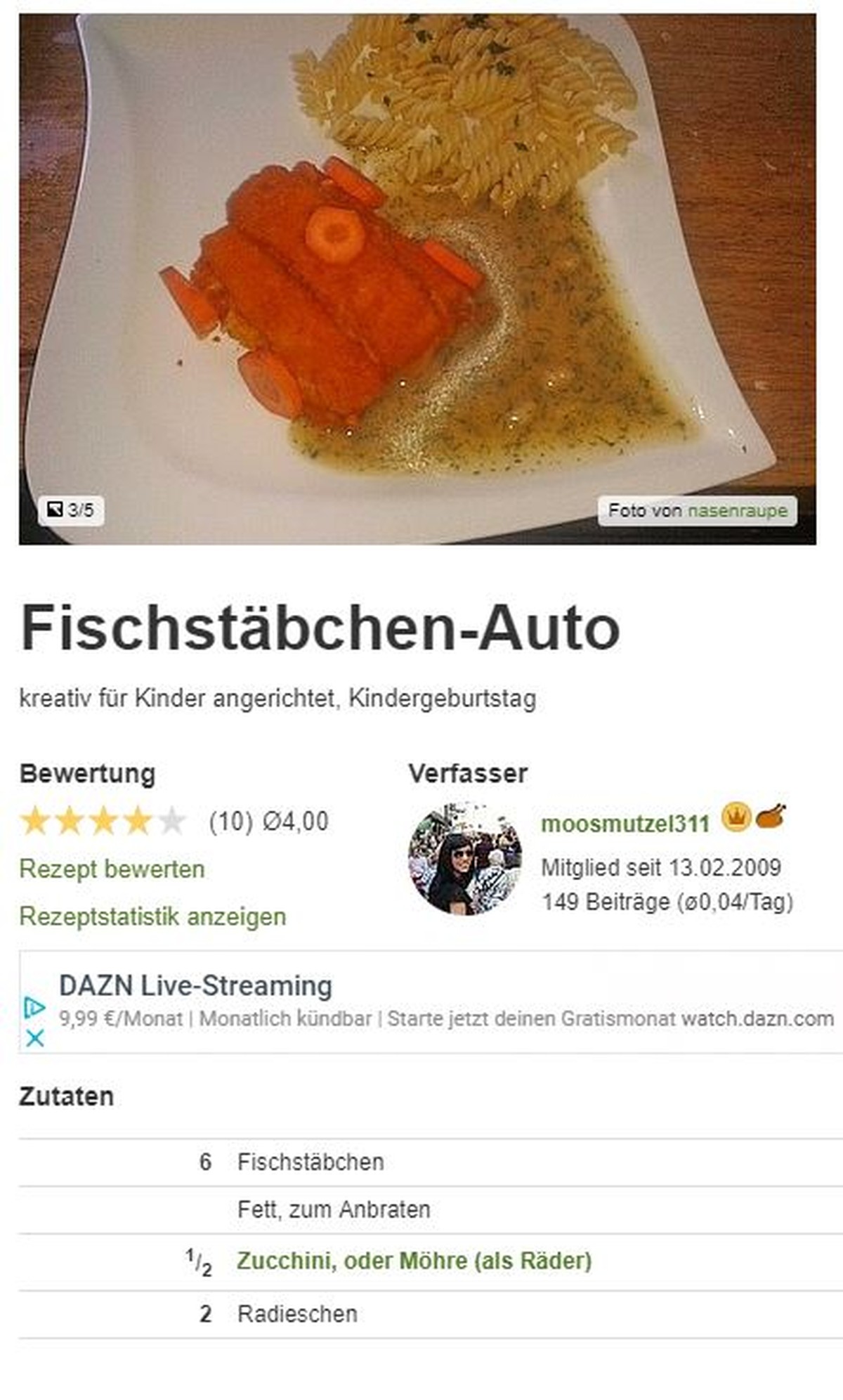 Screenshot Chefkoch.de Worst of Chefkoch