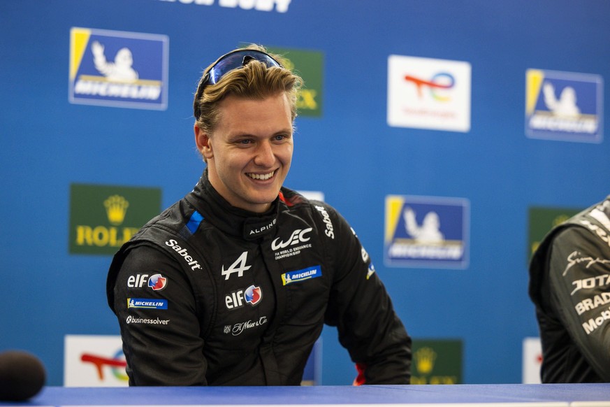 Pre-Event press conference, PK, Pressekonferenz SCHUMACHER Mick ger, Alpine Endurance Team, Alpine A424, portrait during the Qatar Airways Qatar 1812 KM, 1st round of the 2024 FIA World Endurance Cham ...