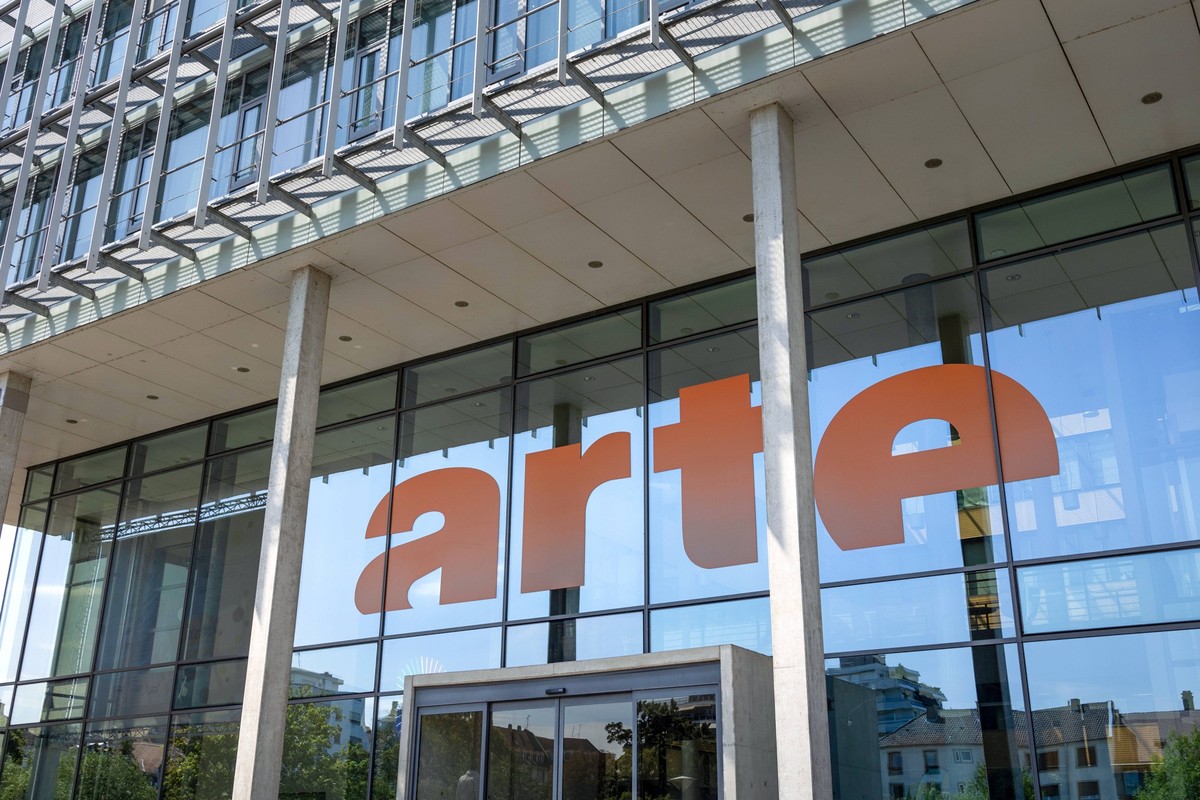 Europ�ische Fernsehsender ARTE in Stra�burg. 06.08.2022 Stra�burg, FRA - Europ�ische Fernsehsender ARTE in Stra�burg., Stra�burg Elsass Frankreich Arte *** European television channel ARTE in Strasbou ...
