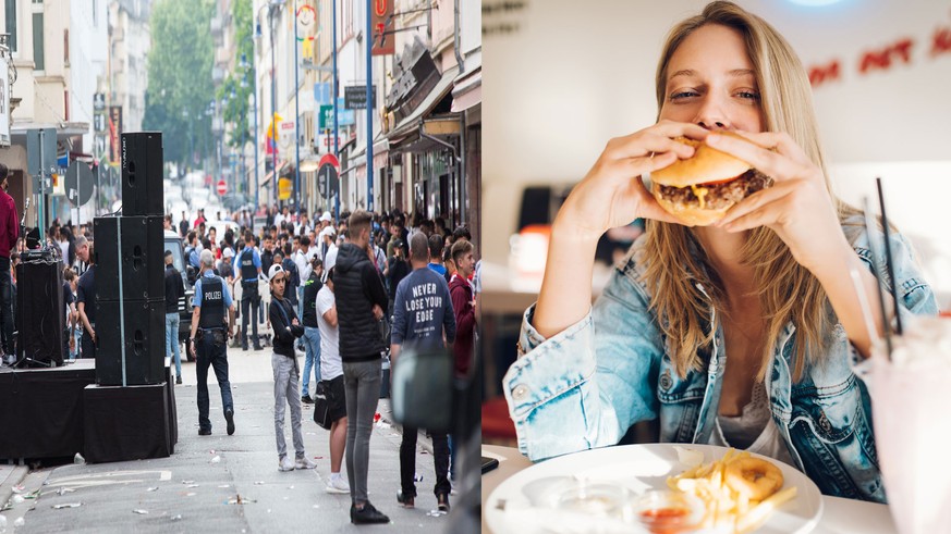 Wenn du einfach verkatert einen Burger essen willst und dann das passiert... 