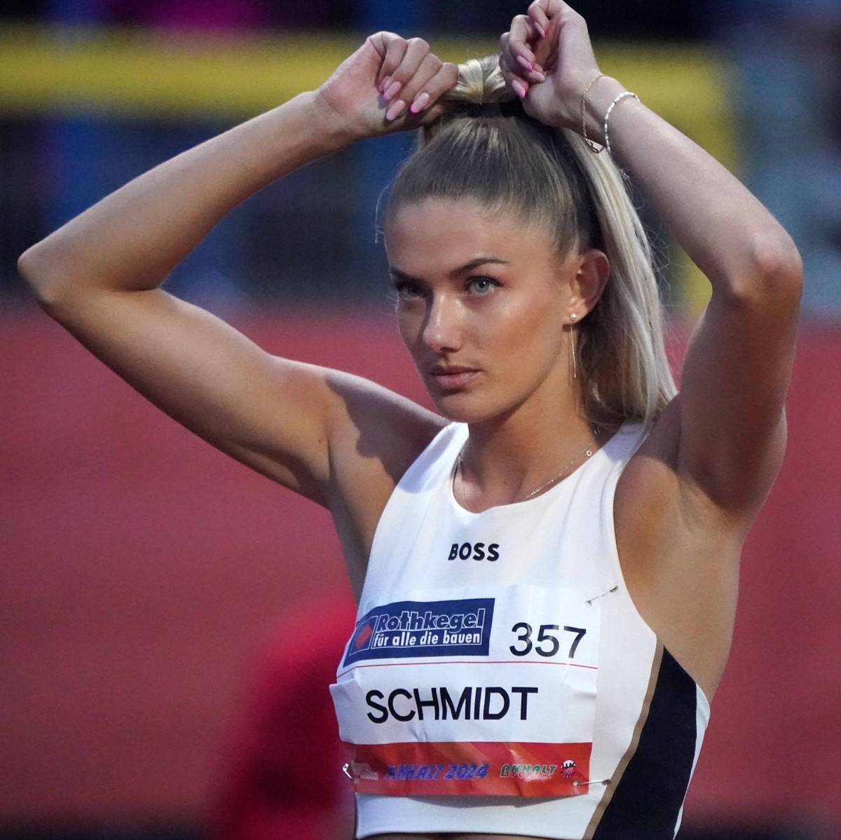 Leichtathletik, athletics, 26.Internationales Leichtathletik Meeting Anhalt 2024, 24.05.2024, Paul-Greifzu-Stadion Dessau, 400m Frauen, Alica Schmidt, Skandi Schier Scc Berlin, *** Leichtathletik, ath ...