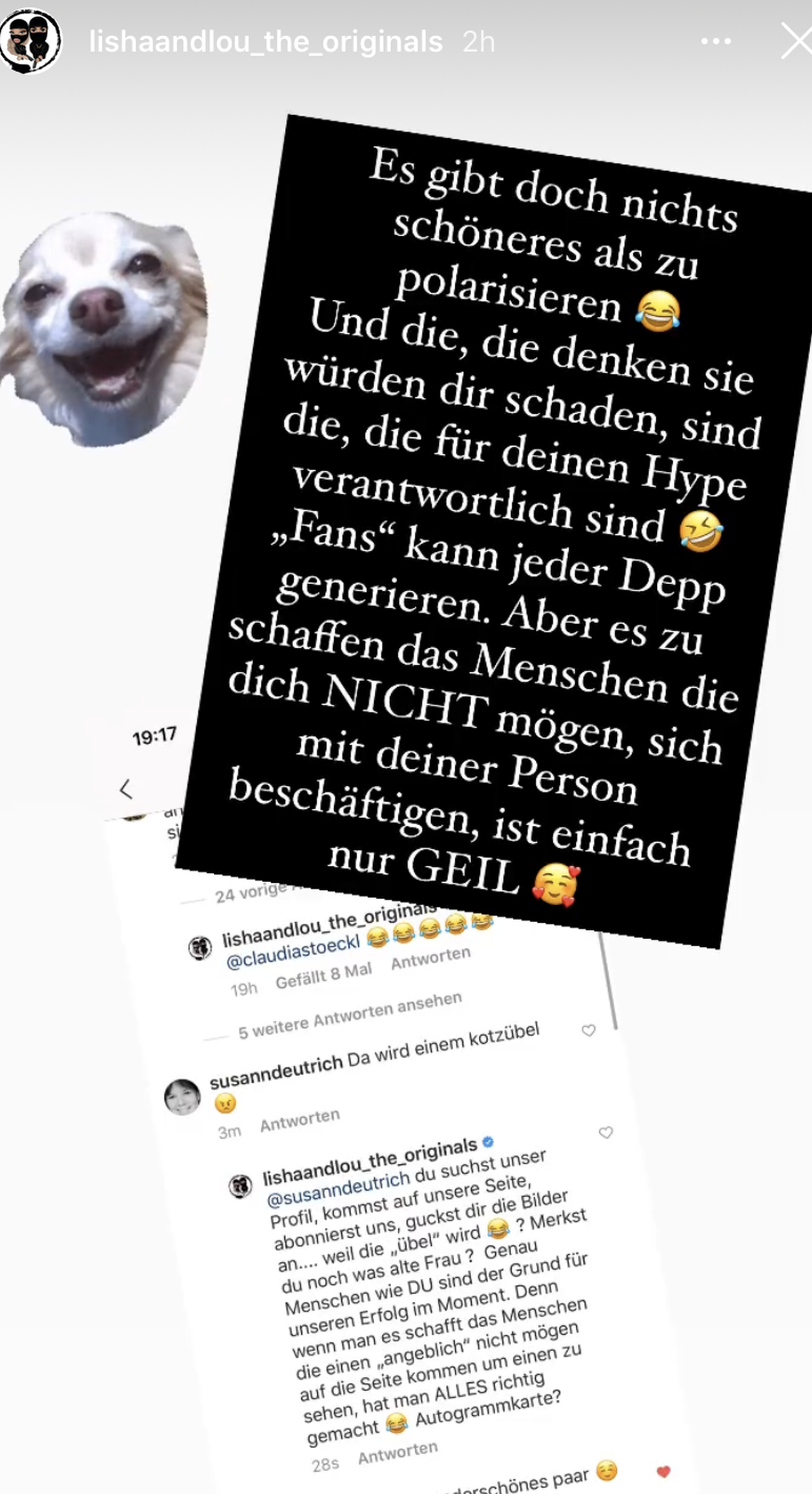 Lisha und Lou reagieren auf die vielen Negativkommentare.