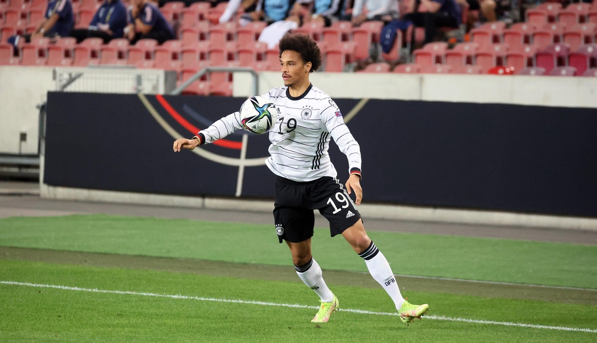 Deutschland, Stuttgart, 05.09.2021, Fussball, WM Qualifikation, DFB Deutschland - Armenien: Leroy Sane (Deutschland). Foto: Robin Rudel