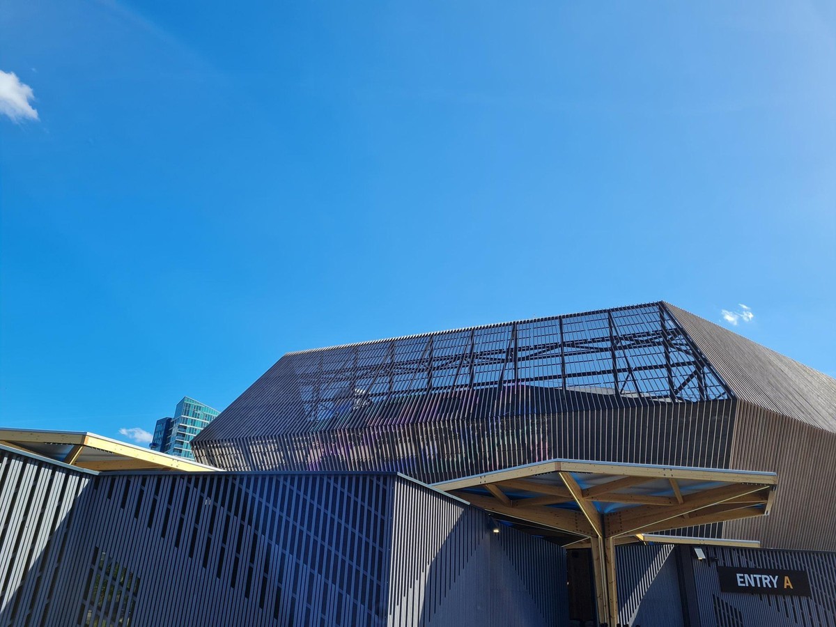Die ABBA-Arena kurz vor dem großen Ansturm.