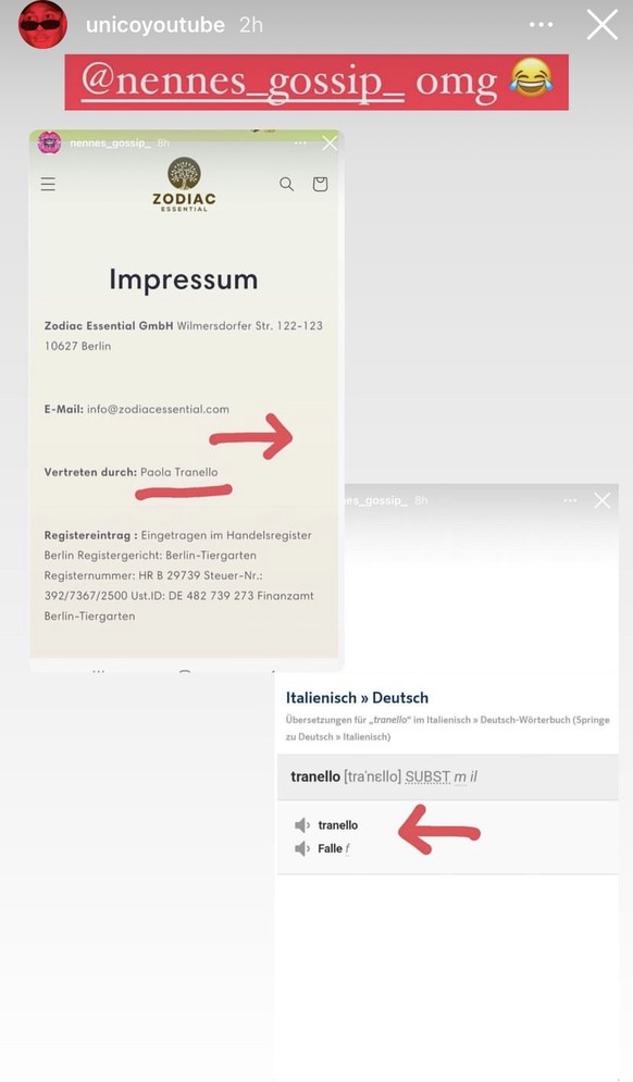 Besonders interessant wurde es dann beim Impressum.