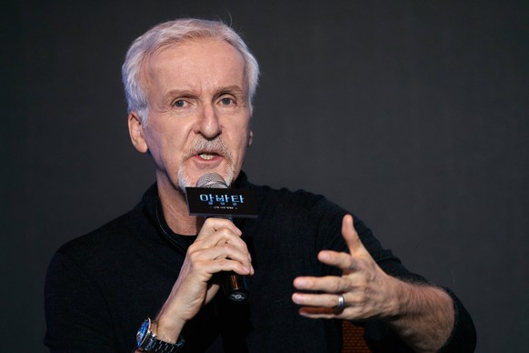 Avatar: The Way of Water film press conference SEOUL, SOUTH KOREA, DEC 09: Canadian filmmaker James Cameron during Avatar: The Way of Water film press conference at the Conrad Seoul Hotel in Seoul, So ...